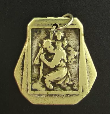 Vintage Saint Christopher Medal Religious Holy Catholic • $15.99