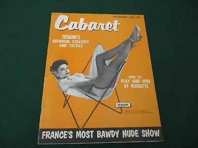 Cabaret Magazine November 1955 Vol. 1 No. 7 • $15