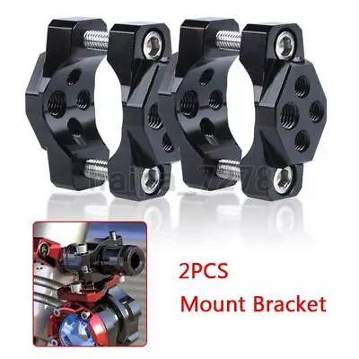 2X Motorcycle Headlight Spot Light Turn Signal Holder Mount Bracket Fork Clamp • $15.99