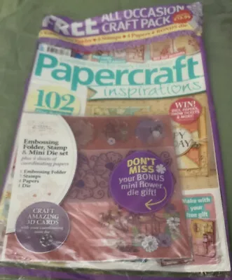 Papercraft Inspirations Magazine August 2017 Factory Sealed • £10