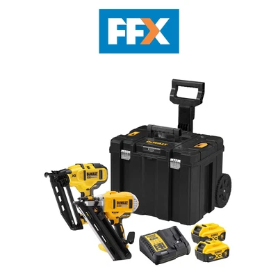 £749 • Buy Dewalt DCK264P2T-GB 18V 2x 5Ah XR BL Framing / Finish Nailer Twin Kit With Case