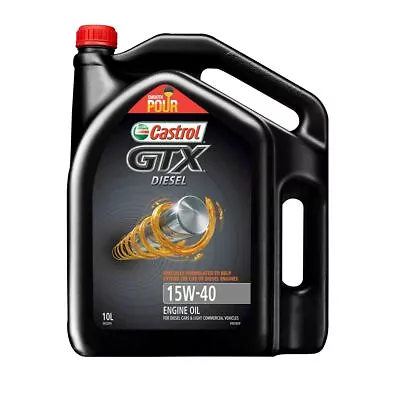 Castrol GTX Diesel 15W-40 Engine Oil 10L 3422391 • $101.96