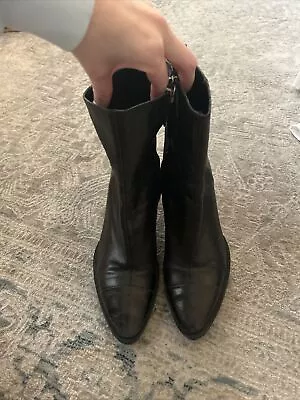 Zara Leather Boots • $35