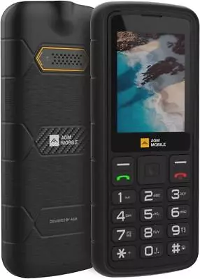 AGM M9 2G Rugged Basic Phone Large Button Mobile Phones For Seniors&Kids IP68/ • £36