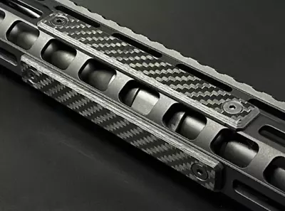 Tactical Carbon Fiber Kit M-lok Rail Cover Grip Panels 3 Pack 3 Slot  Mlok • $44.99