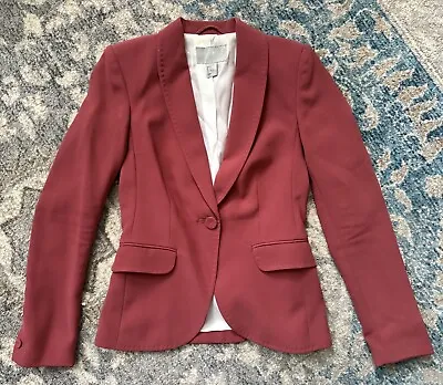 H&M - Red Womens Buttoned Blazer - Size US 2 • $12