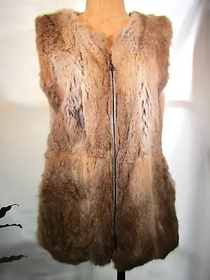 LAROK LUXE Rabbit Fur Vest Size Medium • $39.99