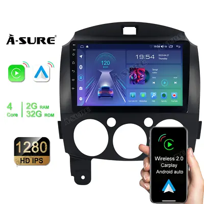 Android Car CarPlay For Mazda 2 Demio 2007-2014 2+32GB Wifi Radio Player Stereo • $127.41