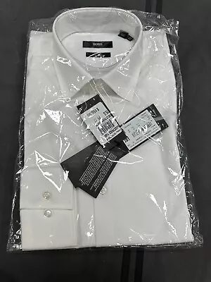 Hugo Boss Button Down Shirt Men's 15.5 39 Slim Fit Easy Iron - Perfect Condition • $100