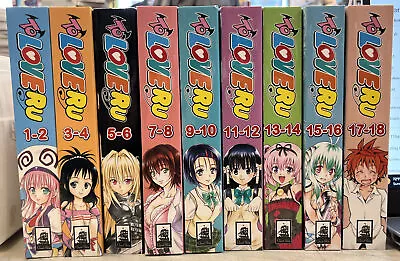 To Love Ru Manga Volumes 1-18 English Manga New 9 Omnibus Volumes 10 • $161.92