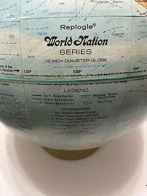 Replogle World Nation Series Globe LeRoy M. Tolman Vintage.  Good Condition. • $35