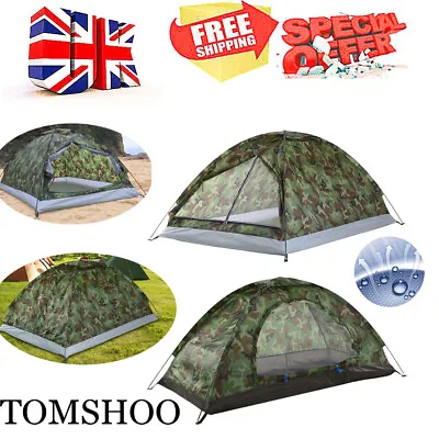 £16.49 • Buy 1 - 2 Person Pop Up Outdoor Hiking Camping Tent Waterproof UV Protection R B2B0