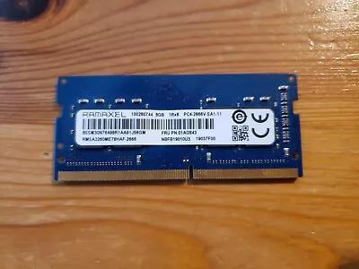 Ramaxel 8GB 2666MHz DDR4 SODIMM -- RMSA3260ME78HAF-2666 -- 1Rx8 PC4-2666V-SA1-11 • £11.99