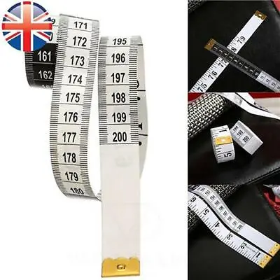 2M/ 60inch Body Measuring Tape Measure Ruler Sewing Long • £1.78