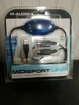 M-Audio USB To Midisport Uno 1X1 MIDI Interface Brand New Sealed 16 Midi Channel • $39.99