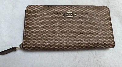 £25 • Buy COACH New York  Purse Wallet Women. Brown Patterned Coated Leather. 