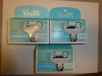 Gillette Venus Embrace Women Razor Blade Deluxe Smooth- 12 Cartridges Free Ship • $26.05