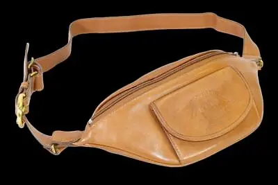 Vintage Ghurka Marley Hodgson No. 114 Hipsack British Tan Leather Fanny Pack Bag • $948
