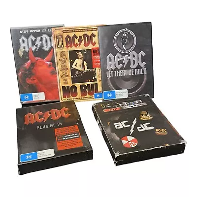 AC/DC 5 DVD BUNDLE | Plug Me In| Backtracks | No Bull | Stiff Upper Lip | VGC  • $79.95