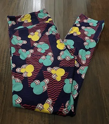 LuLaRoe TC Tall & Curvy Mickey Mouse Disney Leggings • $6.50