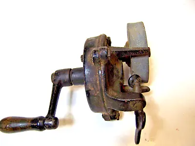 Antique The Luther Line No 4M Mechanics Special Hand Crank Grinder      #wg • £52.96