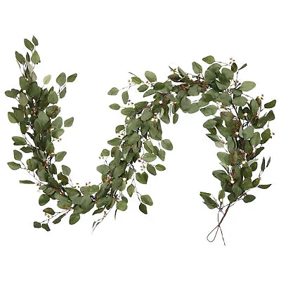 Noma Pre-Lit 9' Eucalyptus Christmas Garland W/Battery Operated LED Lights(Used) • $40.60