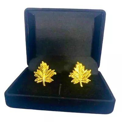 Maple Leaf Canada Cufflinks Theme Business Wedding Shirt Suit  IN A CUFFLINK BOX • $26.01