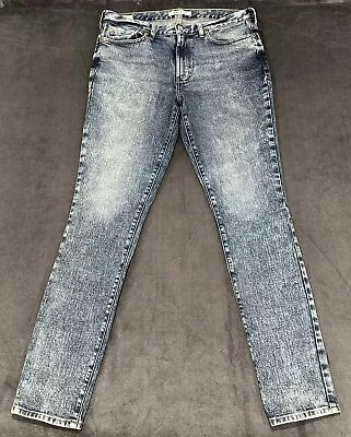 PacSun Jeans Stacked Skinny Jeans Mens Size 34x32 Medium Edgt Acid Wash Denim • $25.89