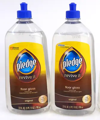 Pledge Cleaner Revive It Floor Gloss Original 27 FL OZ Each Lot Of 2 • $150