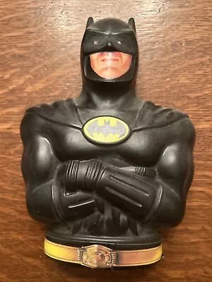Vintage Batman 1989 Movie Plastic Coin Bank - DC Comics Michael Keaton Cereal • $4.99