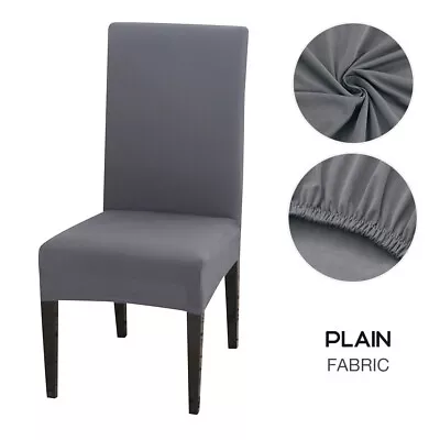 $29.99 • Buy 4/8PCS Dining Chair Covers Spandex Cover Stretch Washable Wedding Banquet Party