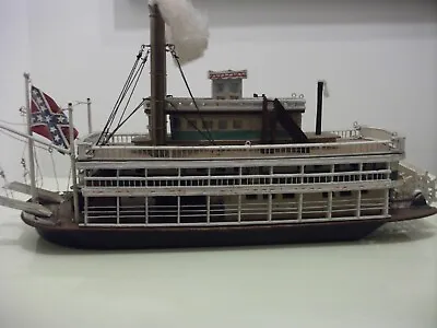 Mississippi Paddle Steamer Model Boat Handmade Not A Kit • £60