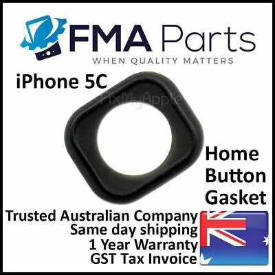 IPhone 5C Home Button Rubber Gasket Holder Sticker Plastic Repair Replacement • £2.08