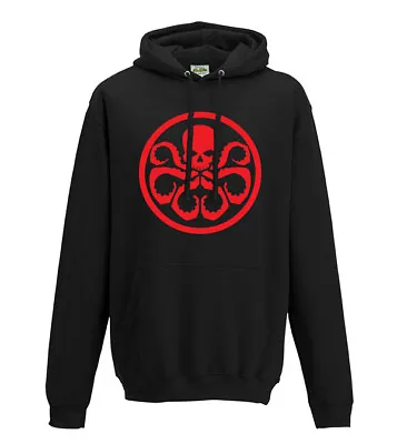 Marvel Hydra Logo Adults Hoodie Size S-XXL Available In 3 Colours • £35.99