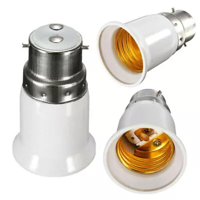 1-10x B22 To E27 Light Socket Adapter Bayonet Lamp Base To Edison E27 Bulb Screw • $8.83