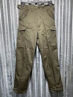 Olive Green Military Style Combat Trousers 28w • £5
