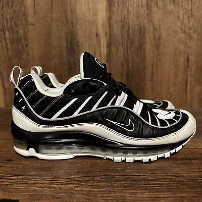 Mens Nike Air Max 98 Oreo 640744-010 2018 Shoes Size 10 Black White • $74.95