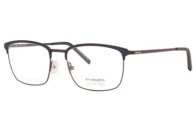 Morel Lightec 30197L BG10 Eyeglasses Men's Blue/Grey Full Rim Optical Frame 57mm • $69.95