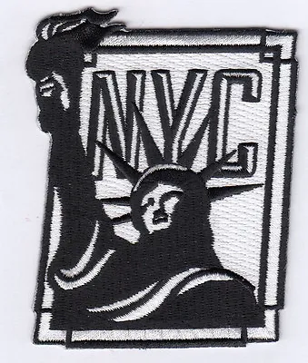NYC Statue Of Liberty Embroidered Patches 3.5 X2.8  Iron-on  • $5