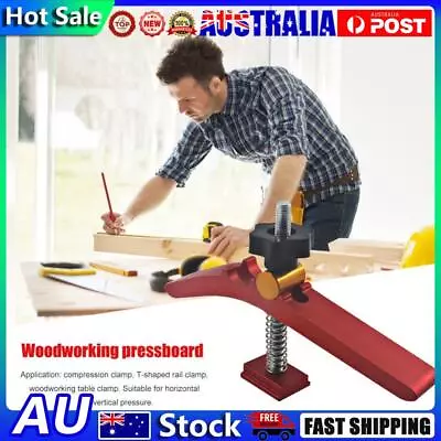 Woodwork T-Track Hold Down Clamp T-Slot Table Workbench Wood Fixture (Red) • $15.31