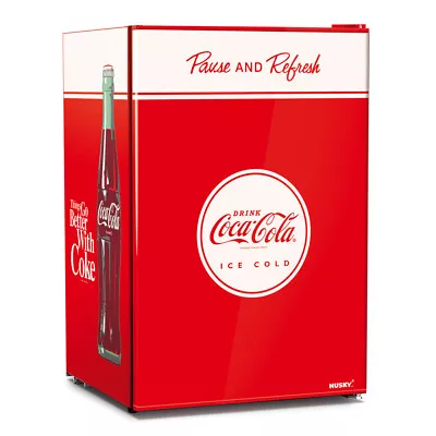 Husky 130L Solid Door Coca-Cola Branded Bar Fridge (CKK130-167-AU-HU.1) • $499