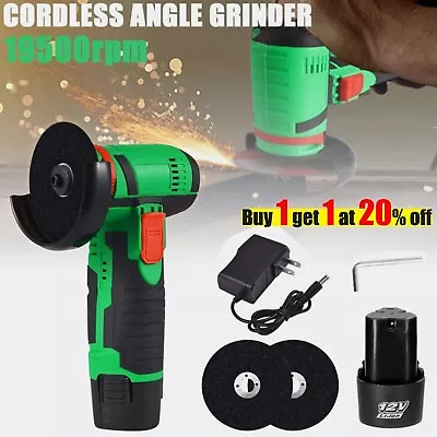 12V Angle Grinder Mini Cordless Brushless Polishing Grinding Machine Home Tools • $30.95