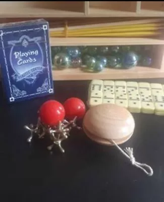 Beautiful RILEY S Traditional Games Compendium In Wooden Box • £5