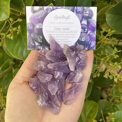  AMETHYST POINTS  - Natural Raw Points - Very Good Colour - 100 Grams Bulk Lot • $12.50