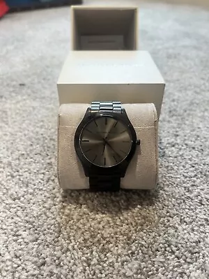 Michael Kors Oversized Slim Runway Black Tone Mens Watch • $85