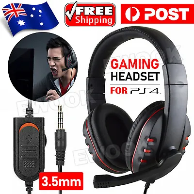 $15.95 • Buy Durable Stereo Gaming Headset Headphone Wired With Mic For PC Xbox One PS4 AU