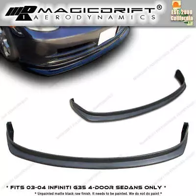 For 03 04 Infiniti G35 Sedan JDM N1 NSMO Front Bumper Lip Chin Spoiler Urethane • $90.99