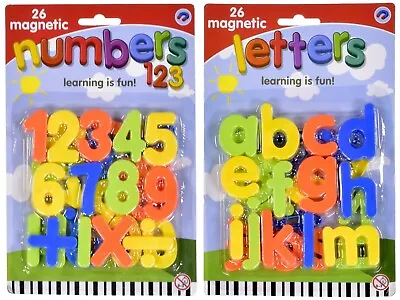 £2.95 • Buy Large Magnetic Letters Alphabet & Numbers Fridge Magnets Toys Kids Learning NEW