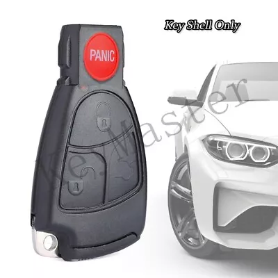 For Mercedes-Benz CLS C E S 2000-2006 Remote Key Case Shell Fob 3 Button + Panic • $13.66