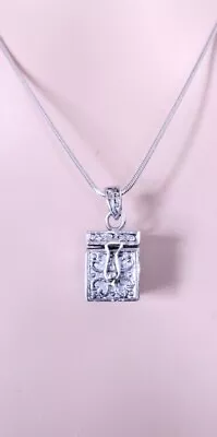 £24.72 • Buy Sterling Silver Prayer Or God Box Or Treasure Stash Or Pill Box Necklace | 20 
